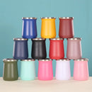 Copo Ximarrão Cuia Termica Aço Inox 240mL Cerveja Suco Refrigerante Temperatura Quente e Gelado - ENVIO RAPIDO