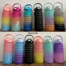 Garrafa SQUEEEZE de água 2L com canudo adesivo 2D E 3D com alça funciona como suporte para celular