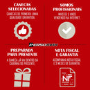 Caneca Polícia Rodoviária Federal Brasileira - Xícara de Cerâmica Brasão PRF Cuidando das Rodovias do Brasil